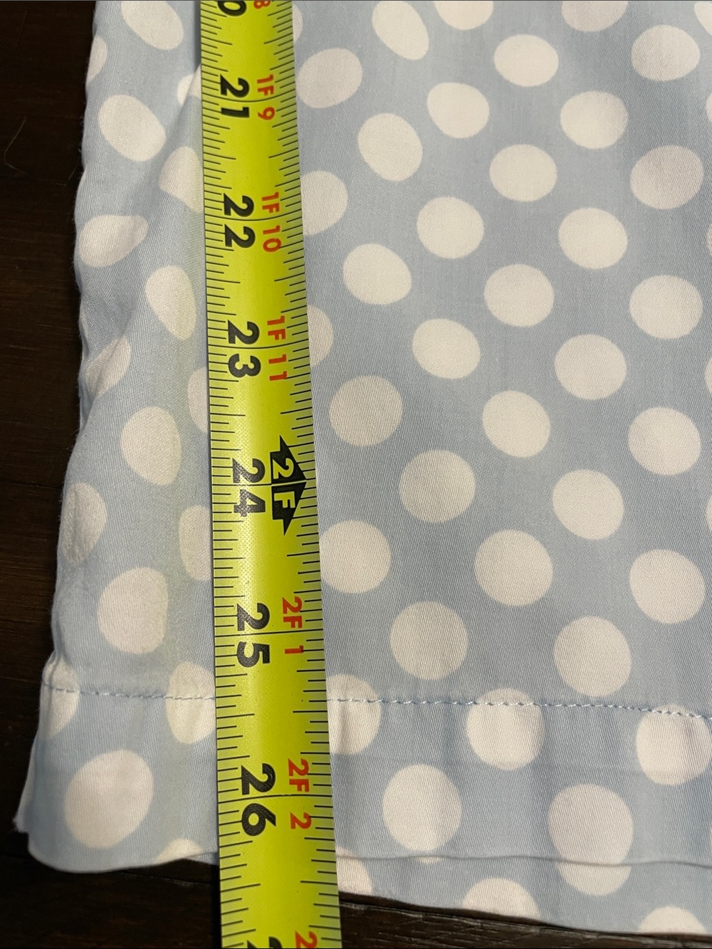 Vintage I. Magnin Light Blue White Polka Dot Pajama Set Size M Button Down Lou - Picture 8 of 10